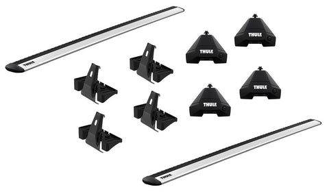 Thule RR476-30-6 Roof Rack Direct Fit Mounts To Vehicles Naked Roof Aluminum