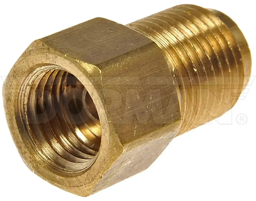 Dorman 785-432D Brake Line Fitting OE Solutions ™ 3/16 Inch x 1/4 Inch Thread 0.57 Inch Diameter Brass Single