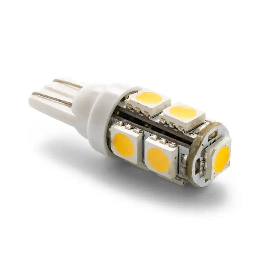 Camco 54623 Backup Light Bulb - LED921 Replaces 921 (T10 Wedge)/ 922/ 912 Style Bulbs 9-Diode/ 95 Lumen 12 Volt