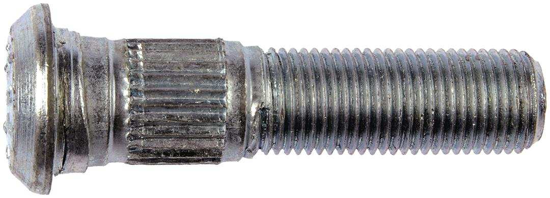 Dorman 610-283 Wheel Stud AutoGrade ™ OE Replacement 0.650 Inch Knurl Diameter 0.938 Inch Shoulder Length 2.5 Inch Length 9/16-18 Thread Size Boxed Right Hand Thread Serrated Set of 10