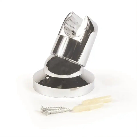 Camco 43719 Shower Head Mount Wall Mount Adjustable With Swivel Chrome