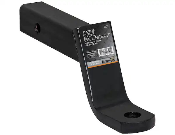 Buyers Products 1803017 Trailer Hitch Ball Mount Class III Fits 2 Inch Receiver 75