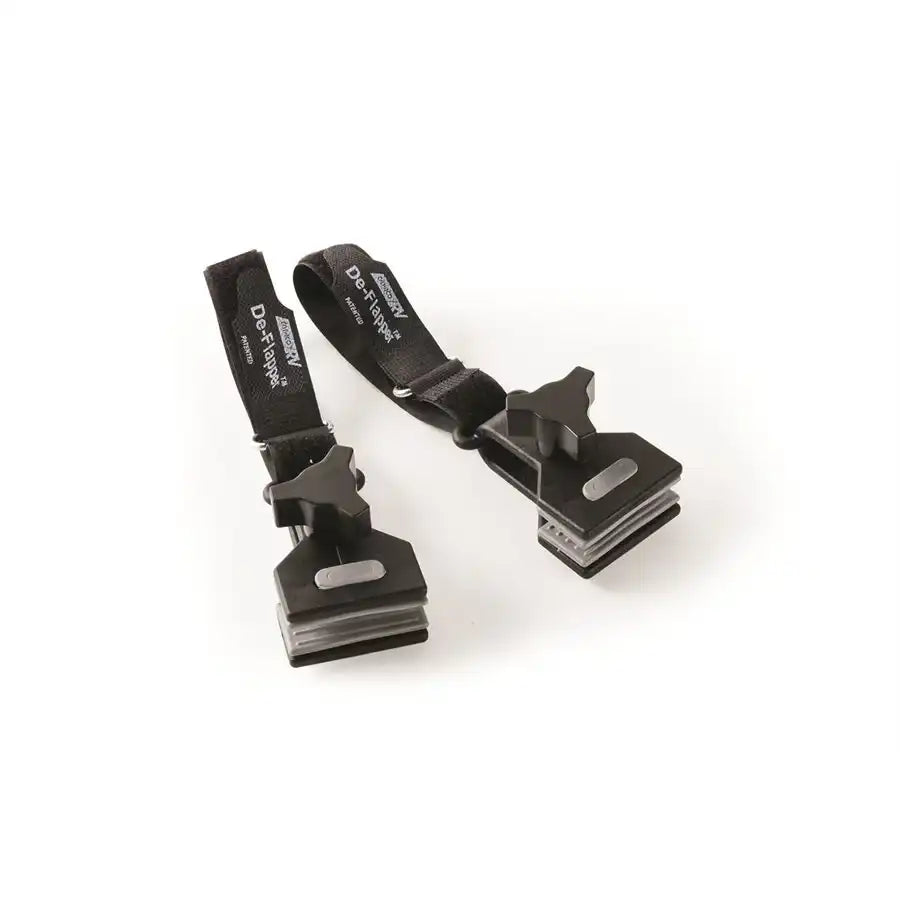 Camco 42061 Awning Fabric Clamp Black Set of 2 With English/ French Language Package