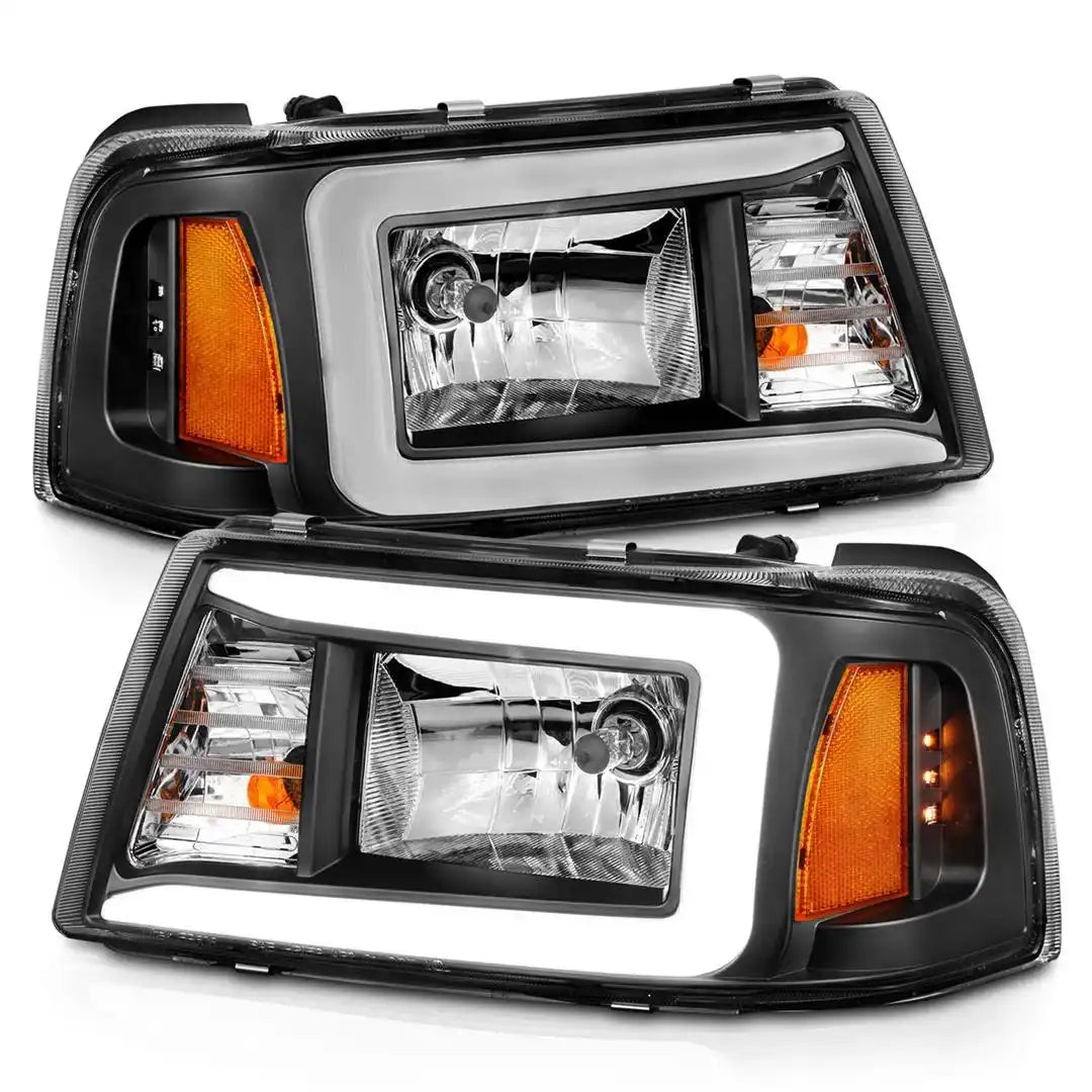 ANZO USA 111511 Headlight Assembly Crystal Halogen Bulb Standard Beam Clear Bulb
