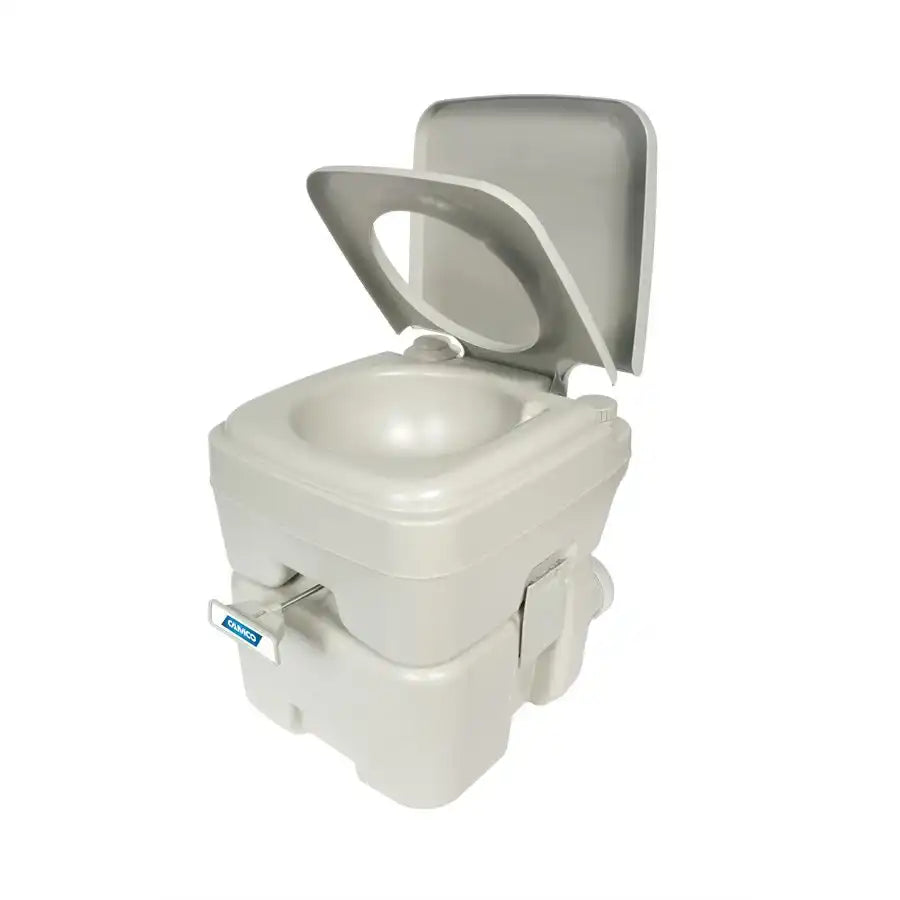 Camco 41541 Toilet Portable 5.6 Gallon Bellows Pump Flush Control Pull Slide Valve Flush