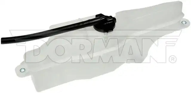 Dorman 603-781 Coolant Reservoir OE Solutions ™ OE Replacement 700 Milliliters Capacity Clear Plastic With Mounting Bracket And Black Flip Top Cap 15-1/4 Inch Length x 5.31 Inch Height Single