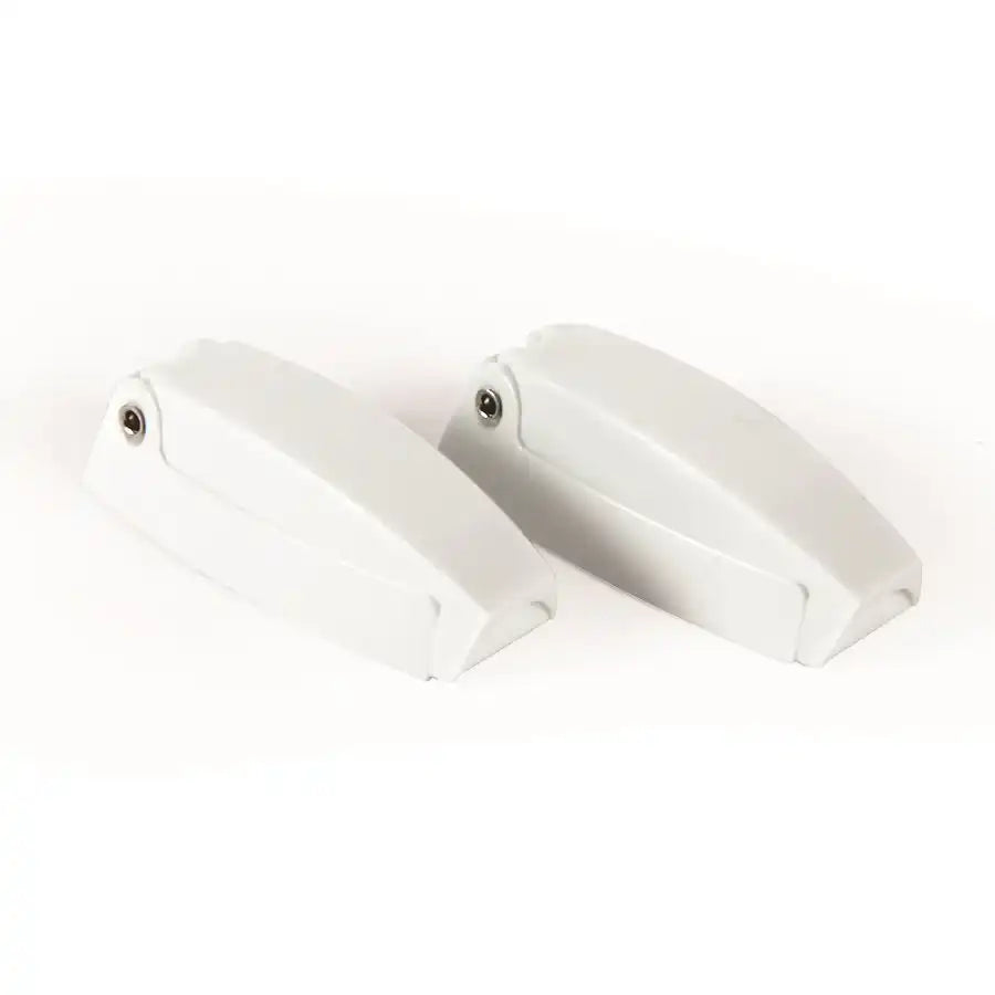 Camco 44173 Door Catch For Holding RV Baggage Doors Open C-Clip Style Polar White Plastic