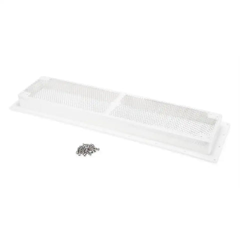 Camco 42161 Refrigerator Vent Base For Ventilation of RV Refrigerator Unit For Dometic/ Camco and Newer Norcold Covers Polar White Plastic