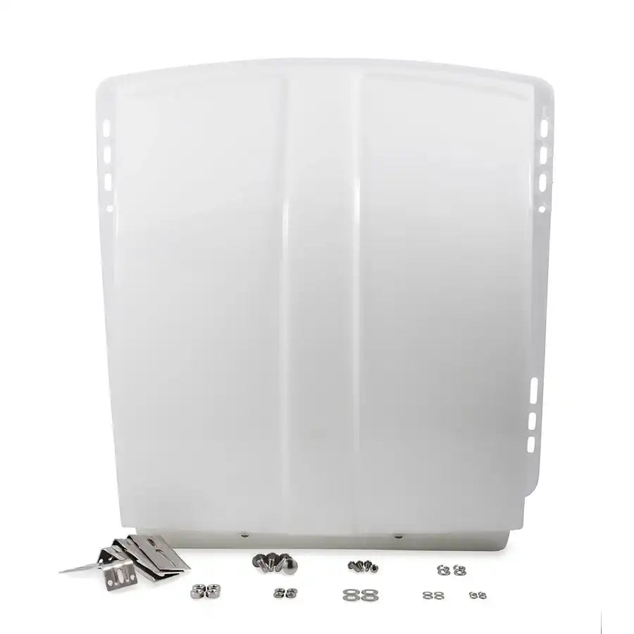 Camco 40433 Roof Vent Cover Exterior Mount Dome Type Ventilation Vented On One Sides For 14 Inch x 14 Inch Vents
