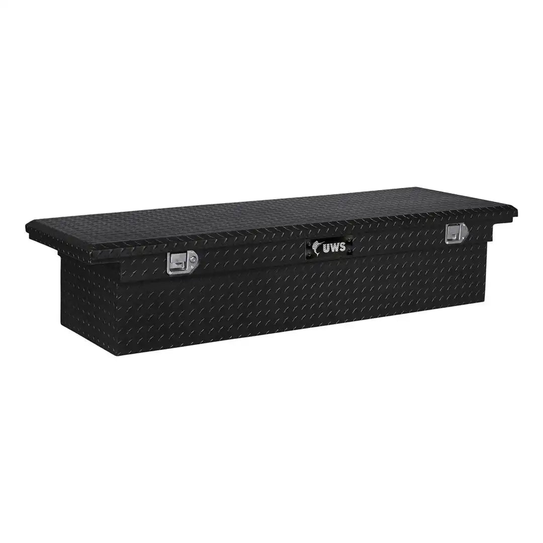 UWS TBS-63-LP-BLK Tool Box Crossover Low Profile Single Lid Diamond Tread Black 