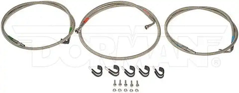 Dorman 819-001 Fuel Line OE Solutions ™ OE Replacement 57 Inch/ 64 Inch Length 13.5 Millimeter/ 12 Millimeter Outside Diameter Silver Stainless Steel/ PTFE