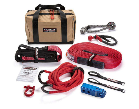 Factor 55 00494-02 Vehicle Recovery Kit Hemmingway Includes 1 Blue Crosby Shackles 