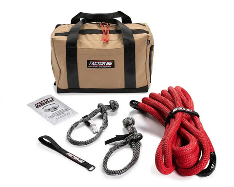 Factor 55 00490 Vehicle Recovery Kit Baja Series Includes 2 Standard Duty 10 Inch S