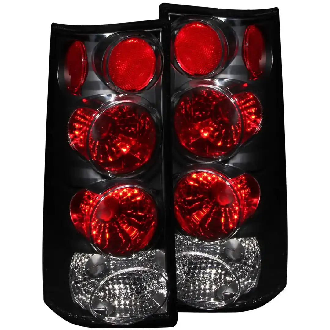 ANZO USA 211148 Tail Light Assembly Uses Stock Bulbs Clear Lens Black Housing Set