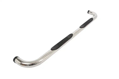 Dee Zee DZ372523 Nerf Bar With Step Pads 3 Inch Round Bent Polished Stainless Ste