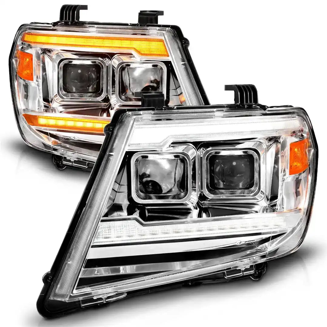 ANZO USA 111598 Headlight Assembly Projector Beam With Plank Style Switchback LED Da