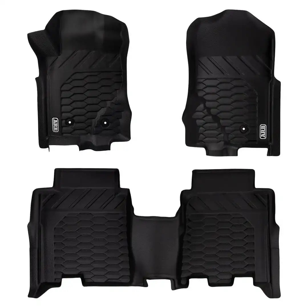 ARB 4080100 Floor Liner Molded Fit Raised Edge Black Thermoplastic Elastomer 3 P