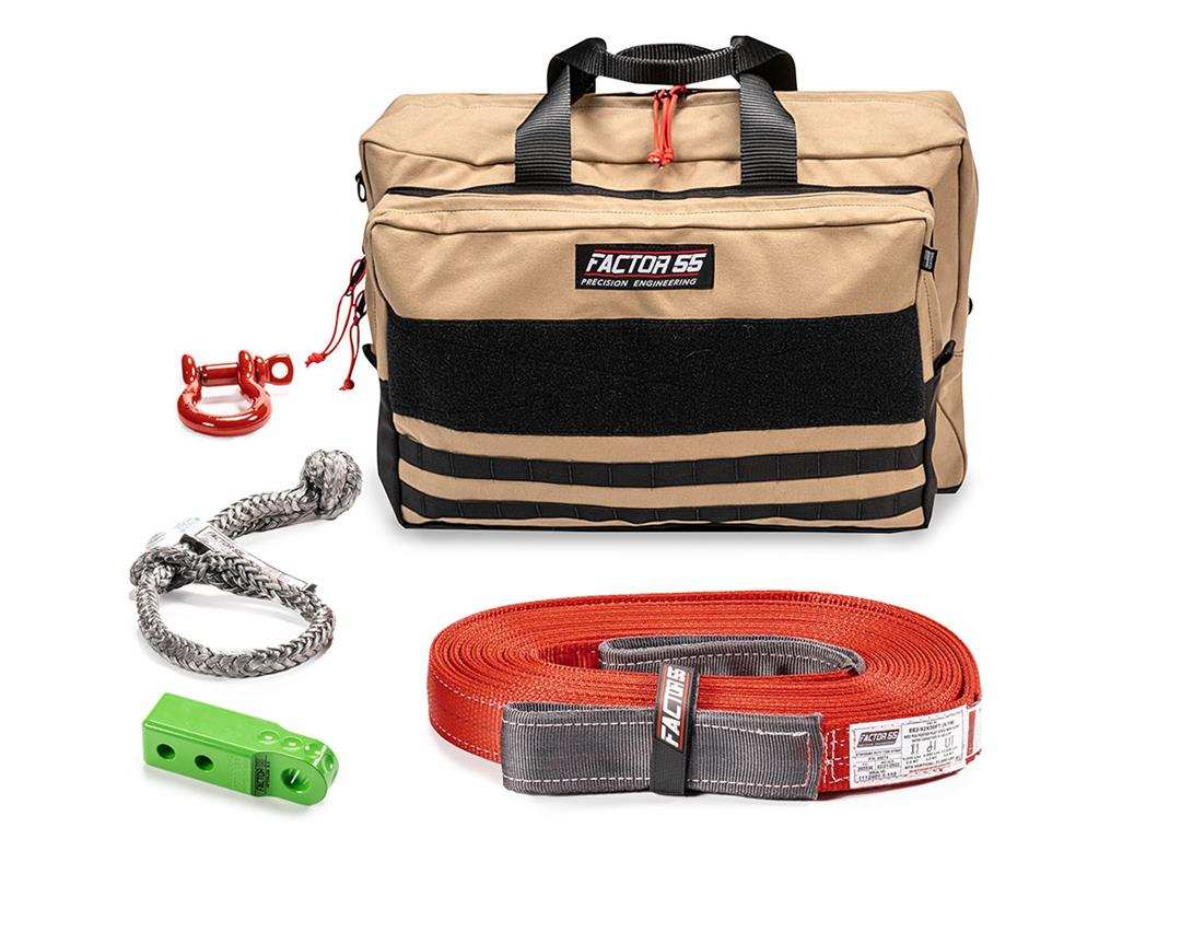 Factor 55 00485-08-LARGE Vehicle Recovery Kit Owyhee Includes 1 Green HitchLink 2.0
