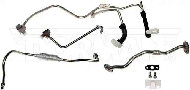 Dorman 667-026 Turbocharger Oil Return Kit OE Solutions ™ OE Replacement Aluminum With Turbo Oil Line/ Oil Outlet Tube/ Two Water Feed Lines