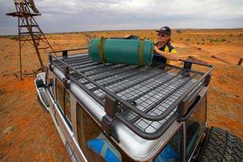 ARB 3800040M Roof Basket 87 Inch x 44 Inch With Mesh Floor 300 Pound Capacity Pain