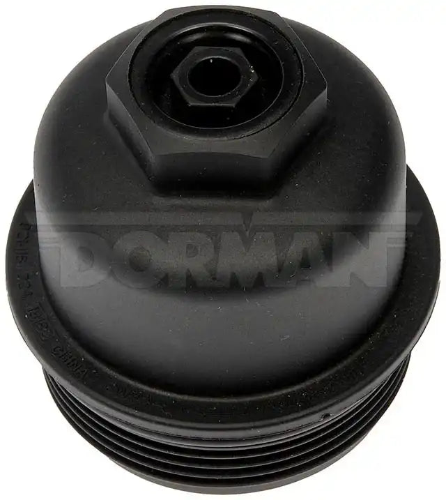 Dorman 921-116 Oil Filter Cover OE Solutions ™ OE Replacement 68.14 Millimeter Diameter Natural PA66 Black 76.73 Millimeter Length Thread On Mounting