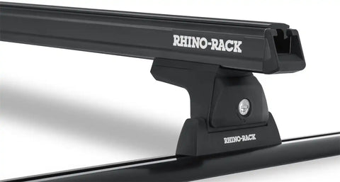 Rhino-Rack JA8957 Heavy Duty RLT600 Trackmount Black 2 Bar Roof Rack