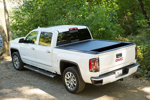 Pace Edwards KMN6894 - UltraGroove® Metal Tonneau Cover Kit Incl. Canister/Rails Retractable Black