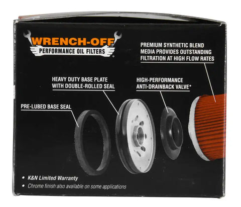 K&N KN-184 Oil Filter Powersports Canister