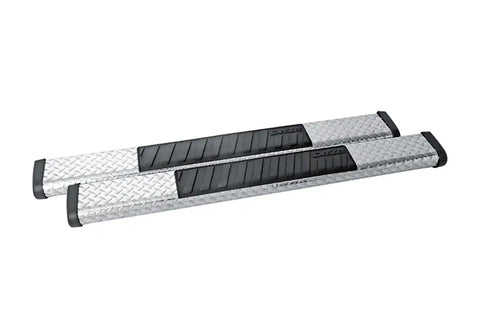 Dee Zee DZ16402 Tubes - 6 Oval Black Tread Aluminum