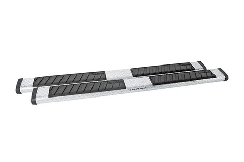 Dee Zee DZ16412 Tubes - 6 Oval Black Tread Aluminum