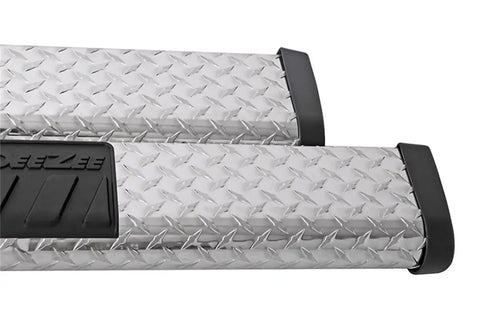 Dee Zee DZ16402 Tubes - 6 Oval Black Tread Aluminum