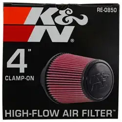 K&N RE-0850 Universal Clamp-On Air Filter