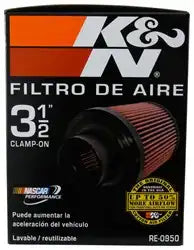 K&N RE-0950 Universal Clamp-On Air Filter