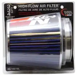 K&N RG-1001BL Universal Clamp-On Air Filter