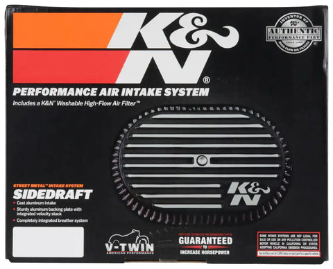 K&N RK-3952 Street Metal Intake System. Side Draft Touring