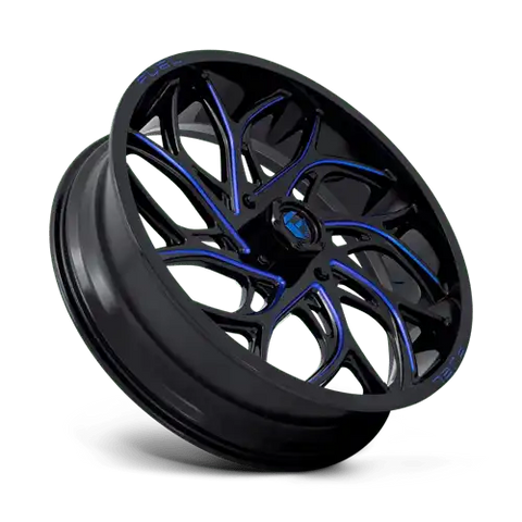 D778 24X7 4X156 G-BLK-MILL-BLU 13MM