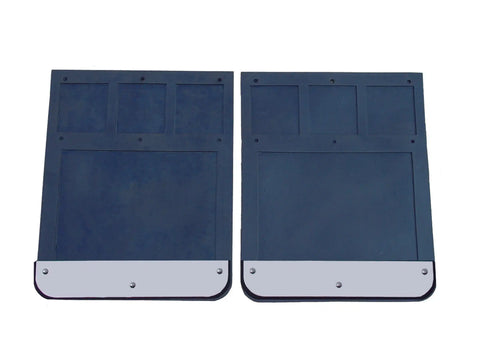 Go Industries S70736SET Dual Wheel Stainless Mud Flap Set