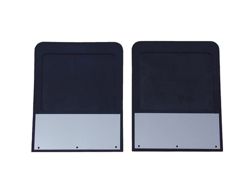 Go Industries S70764SET Dual Wheel Stainless Mud Flap Set