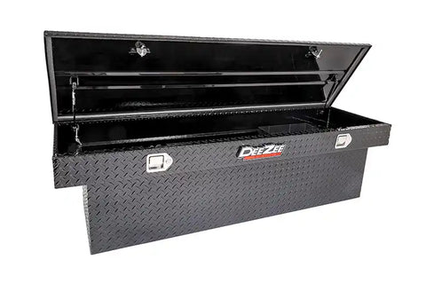 Dee Zee DZ8170DB Tool Box - Red Crossover Single Lid Black BT
