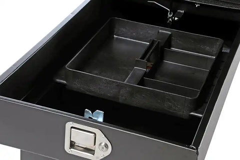 Dee Zee DZ8370SB Tool Box - Hardware Crossover Double Lid Black