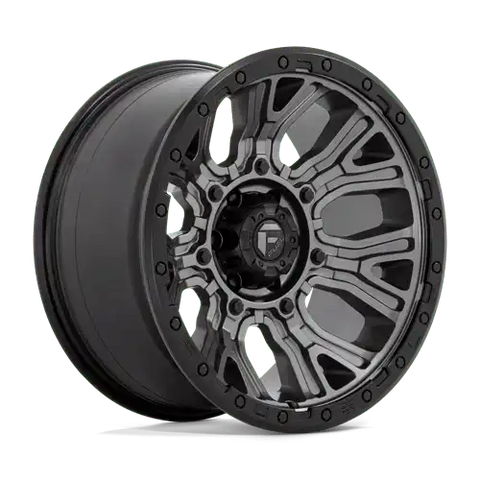 D825 20X10 6X135 M-GNMTL BLK-RG -18MM
