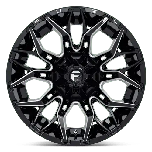 D769 22X12 8X6.5 G-BLK-MILL -44MM