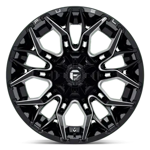 D769 22X12 8X6.5 G-BLK-MILL -44MM