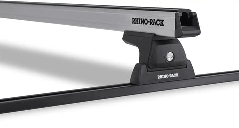 Rhino-Rack JA8727 Heavy Duty RLT600 Trackmount Silver 2 Bar Roof Rack
