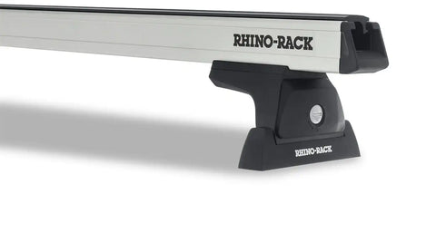 Rhino-Rack JA8606 Heavy Duty RLT600 Trackmount Silver 2 Bar Roof Rack