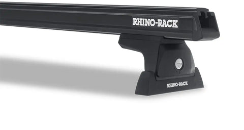 Rhino-Rack JA8123 Heavy Duty RLT600 Trackmount Black 2 Bar Roof Rack