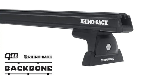 Rhino-Rack JA6384 Heavy Duty RLT600 Black 2 Bar Backbone Roof Rack
