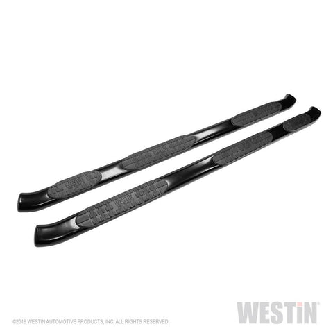 PRO TRAXX 5 Oval Wheel to Wheel Nerf Step Bars; Black; w/Mount Kit; - MyTruckPoint