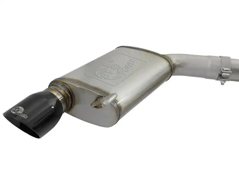 aFe 49-33087-B MACHForce XP 3in 304 SS Loud Tone Cat-Back w/ Black Tips 15-17 Ford Mustang V6-3.7L/V8-5.0L