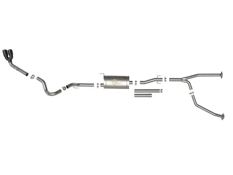 aFe 49-36061-B 2022 Toyota Tundra V6-3.5L (tt) Vulcan Series 2.5in to 3in 304 SS Cat-Back Exhaust w/ Black Tip